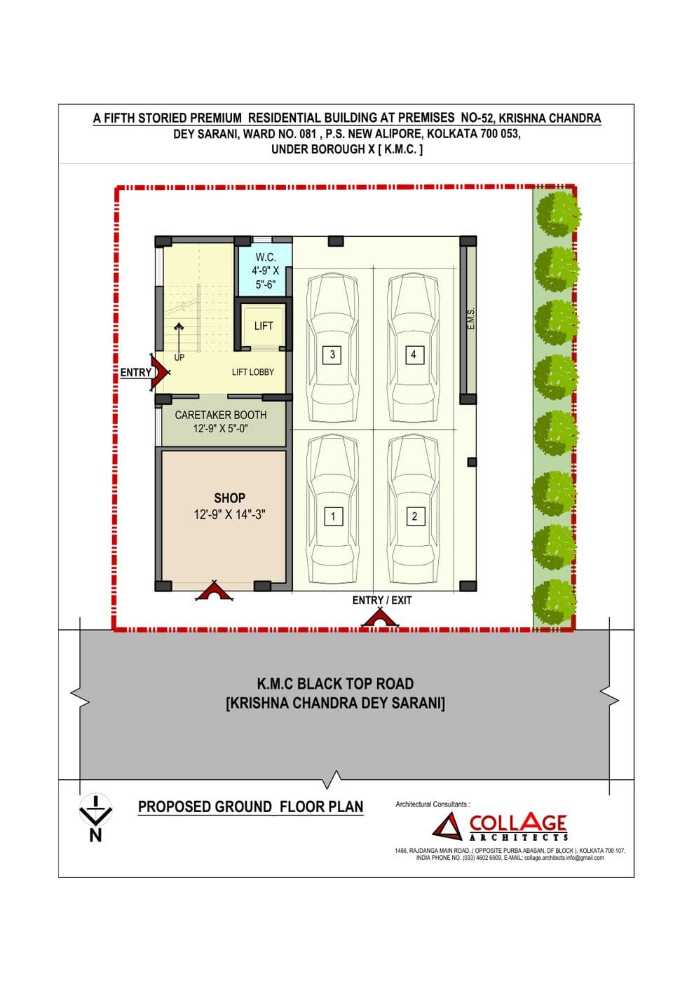 Ground Floor architectural drawing